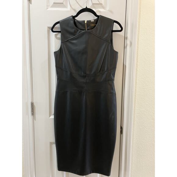 Calvin Klein Black Midi Dress NWOT - Picture 1 of 7